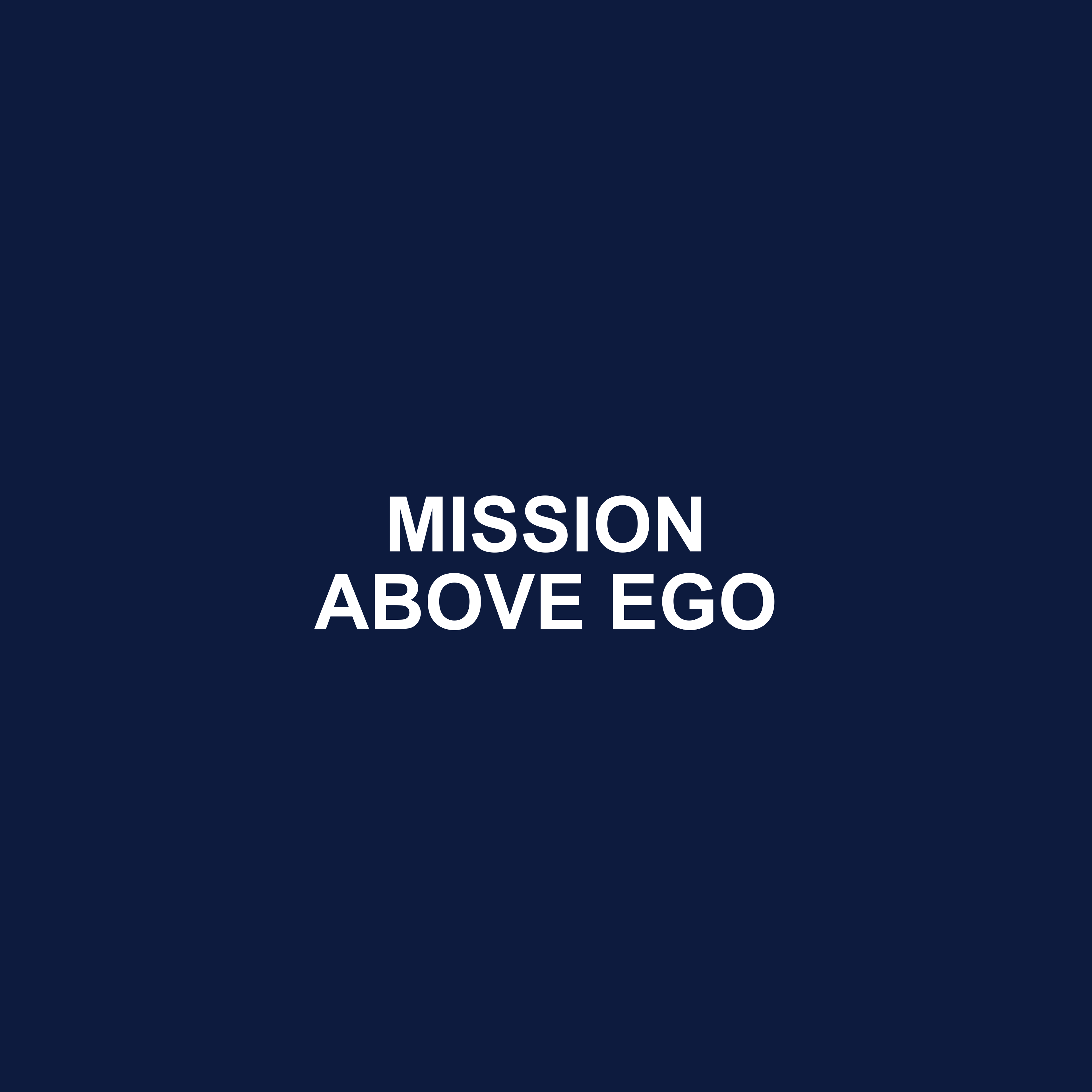 Mission Above Ego product design