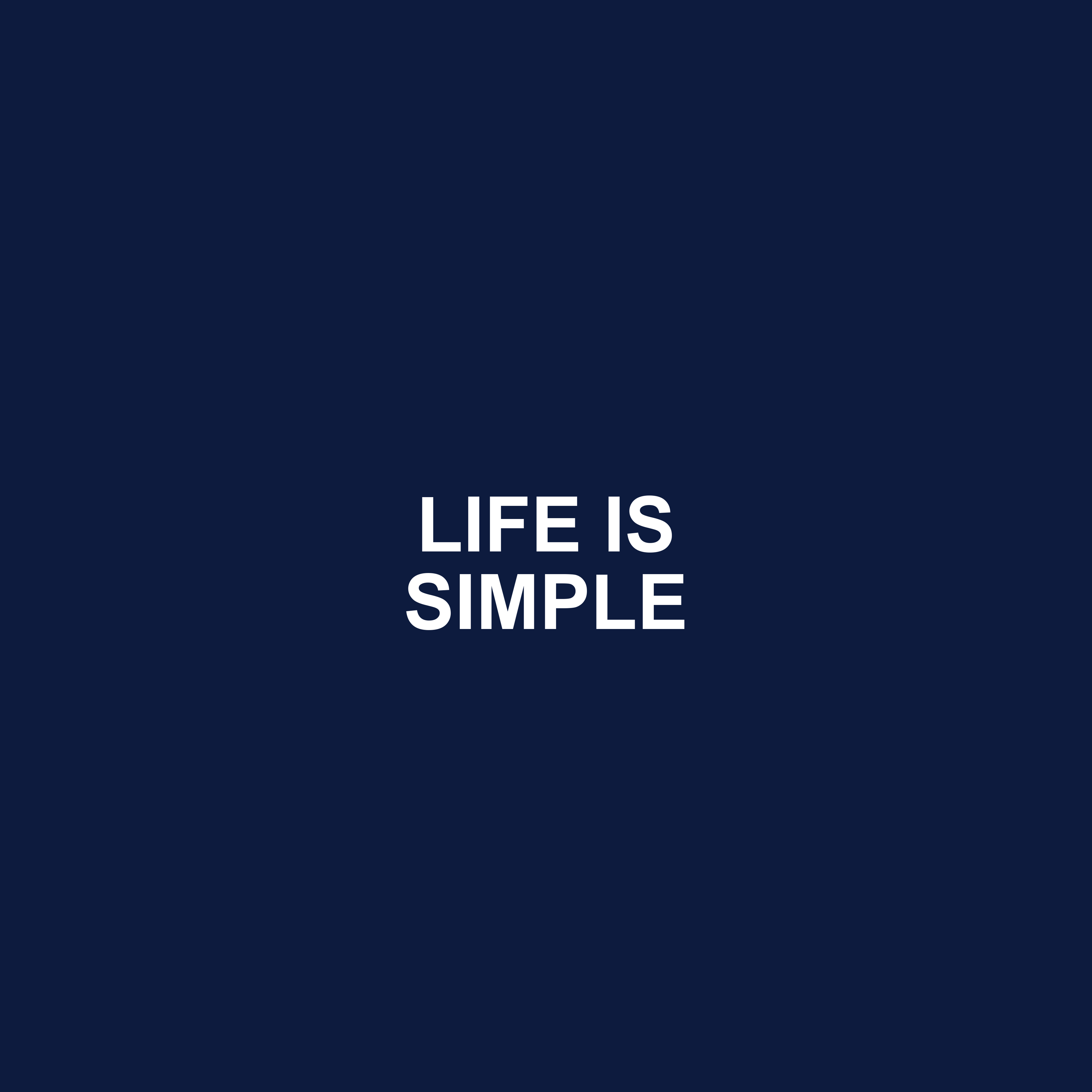 Life Is Simple product design