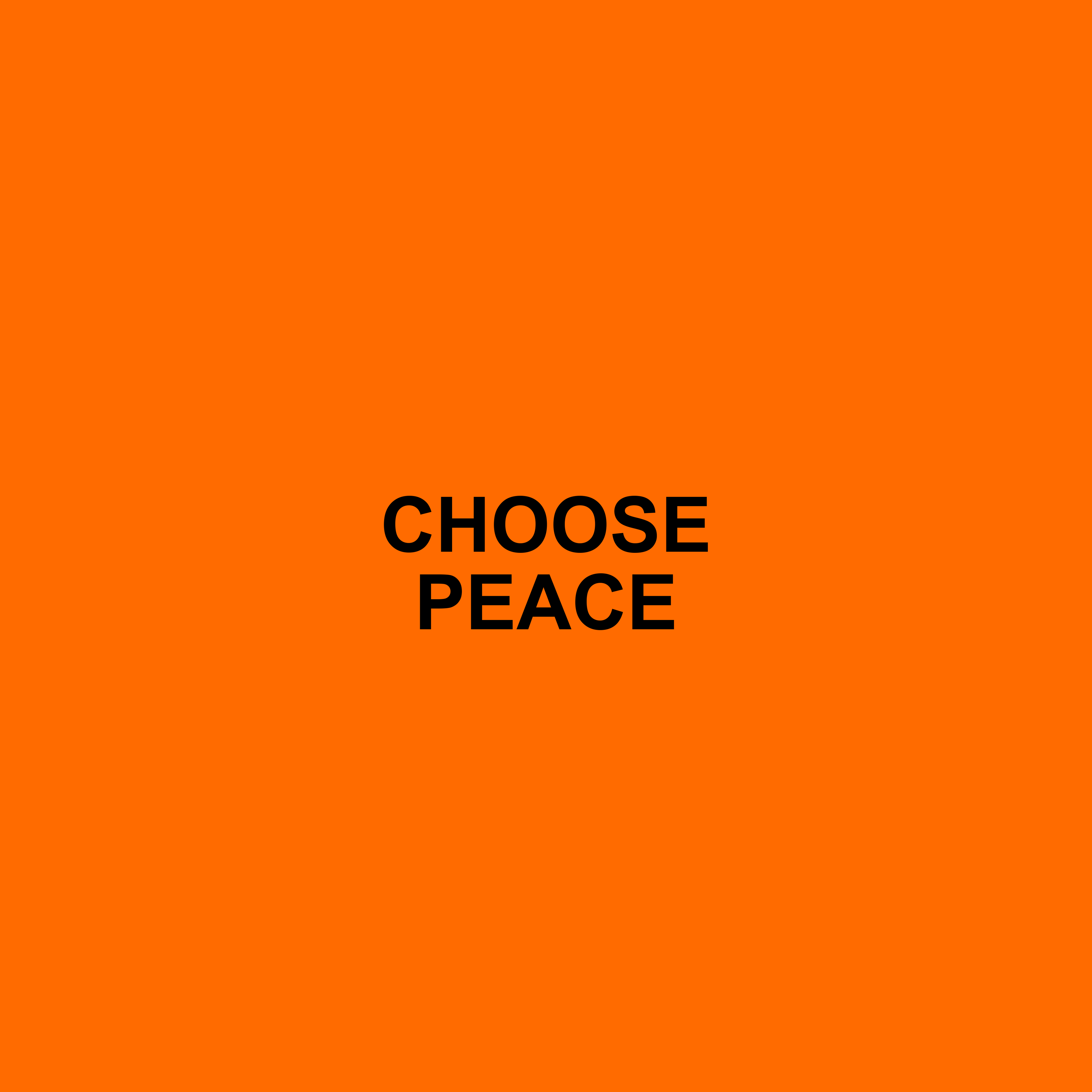 Choose Peace product design